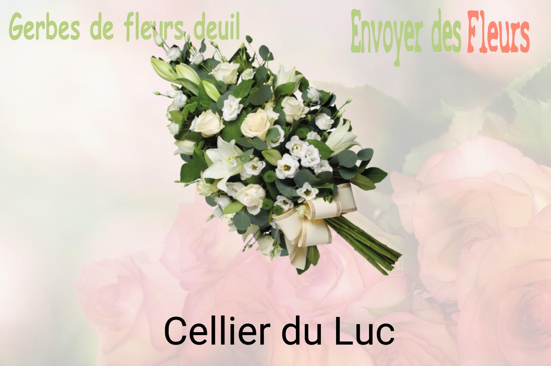 Gerbe de fleurs de deuil livrée à Cellier-du-Luc